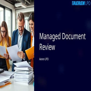 Managed Document Review Services - Aeren | PPTX
