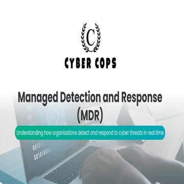 Managed Detection and Response (MDR): A Complete Overview | PDF