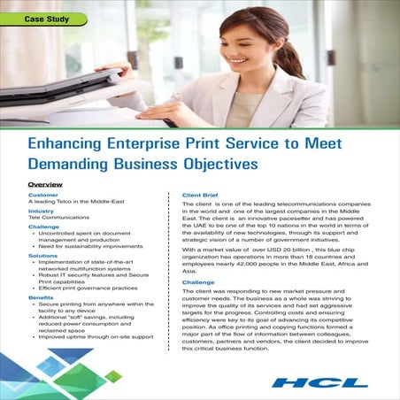 Case Study: Managing IT services for Telecom brand 