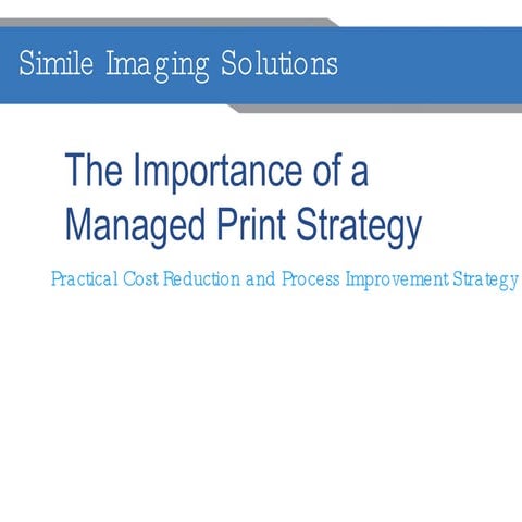 Managed Print Service