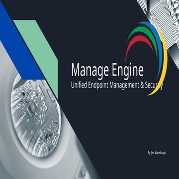 ManageEngine comprehensive suite of IT management software | PPTX