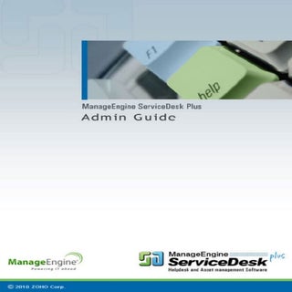 ManageEngine ServiceDesk Plus Admin...