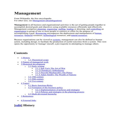 Management