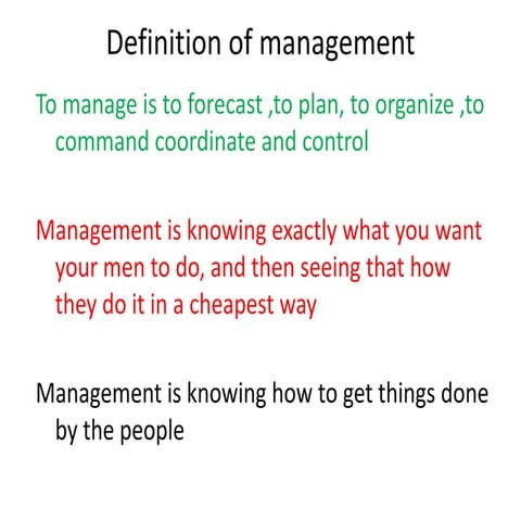 Management