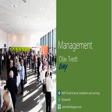 Modern Workplace Summit 2015 - Management