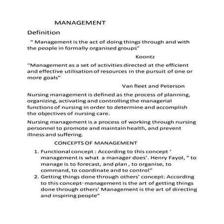 Management