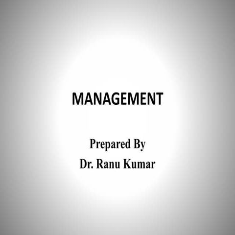 Definition and function of Management