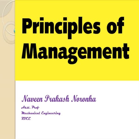 INTRODUCTION TO MANAGEMENT | PPTX