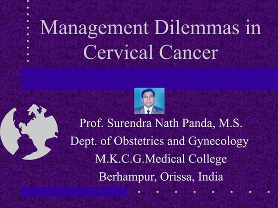 Surgical management of carcinoma cervix | PPTX