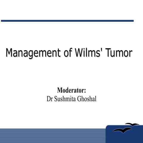 Management of Wilms Tumors