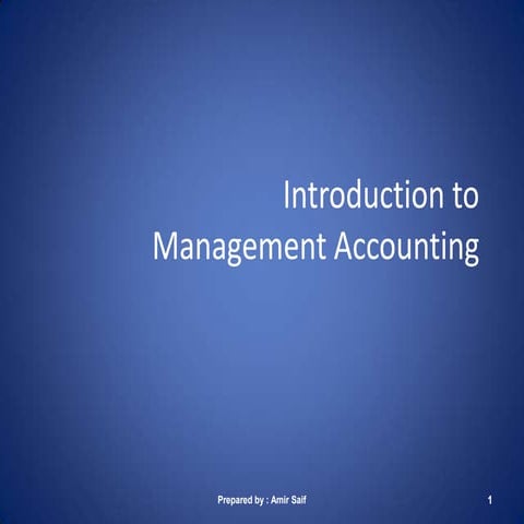 Management Accounting