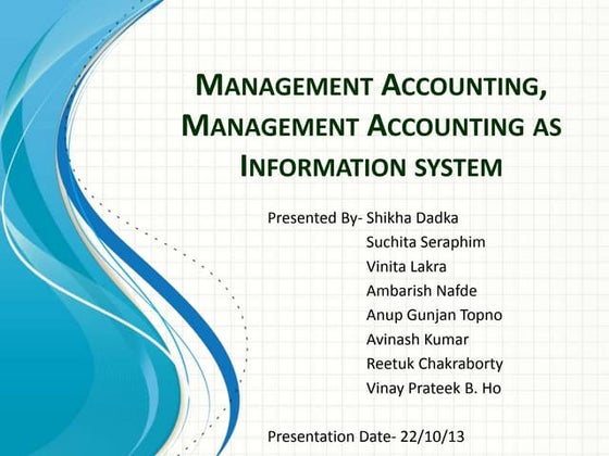 Management accounting | PPT