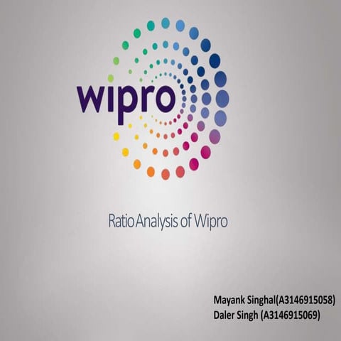 ration analysis of wipro