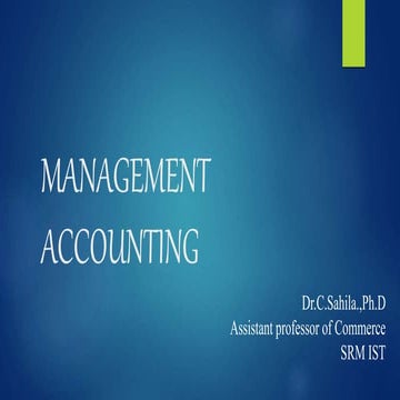 Management accounting