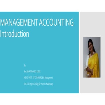 Management accounting Intoduction