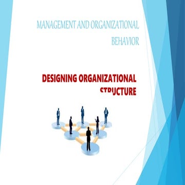 Designing Organizational Structure