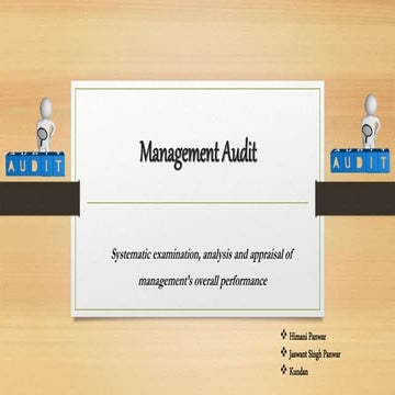 Management audit