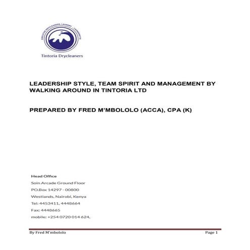 Management by walking around