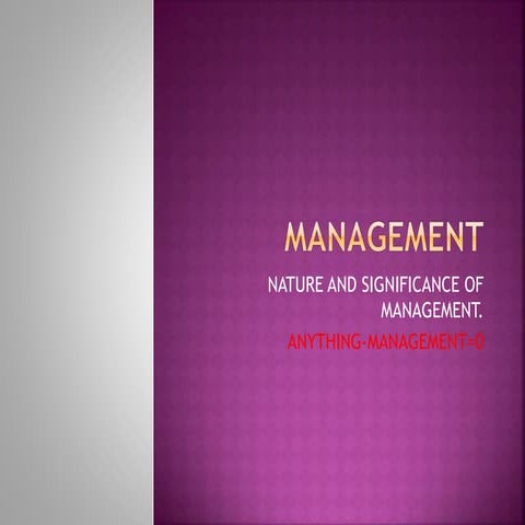 Management(chapter 1)