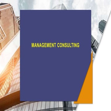 Management consulting