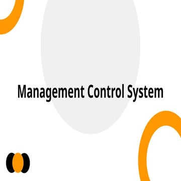 Management Control System and its types and Importance