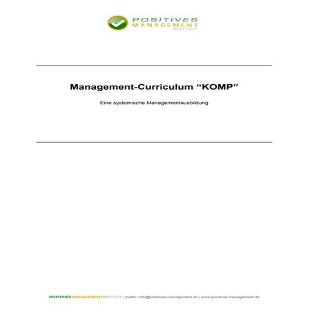 Managementcurriculum KOMP