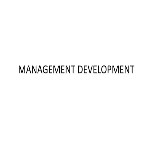 Management development