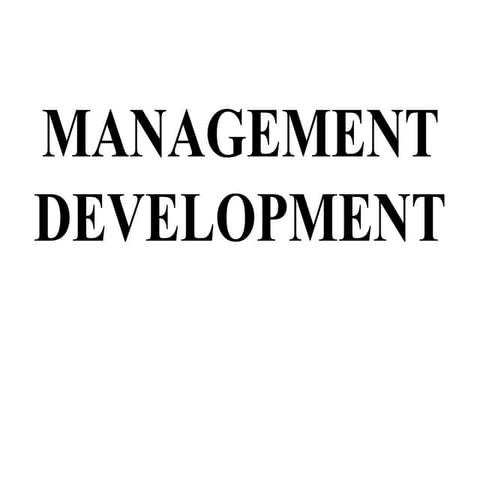 Management development
