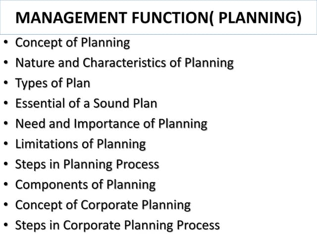 MANAGEMENT FUNCTION( PLANNING).pptx