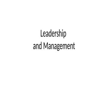 Comprehensive Nursing Leadership and Management Principles for ...