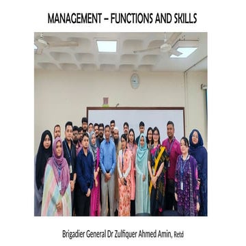 Management Functions and Skills at Workplace