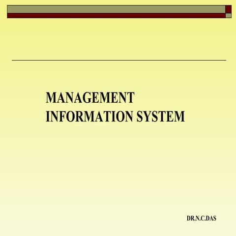 Management information system