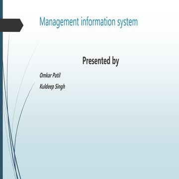 Management information system | PPT