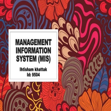 Management information system (mis).pptx major assigment