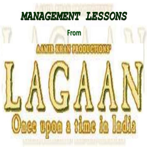 Management in lagaan by କରୁଣାକର