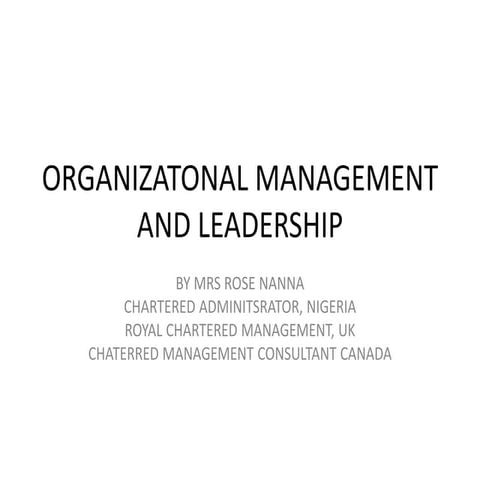 Management leadership