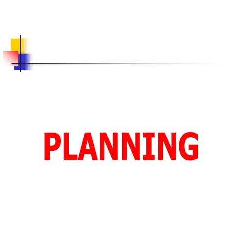 Planning