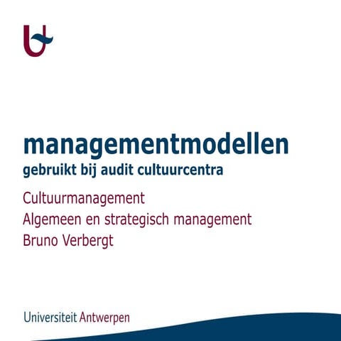 Managementmodellen Bij Audit Cc