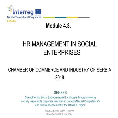 Module 4.3 - Human Resources management
