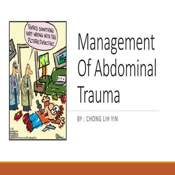 Management of abdominal trauma