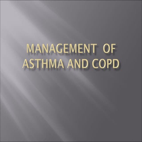 Management of asthma and copd | PPT