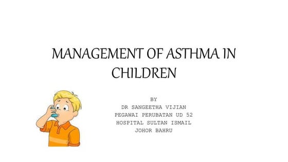 Management of chronic asthma educational . pptx | PPTX