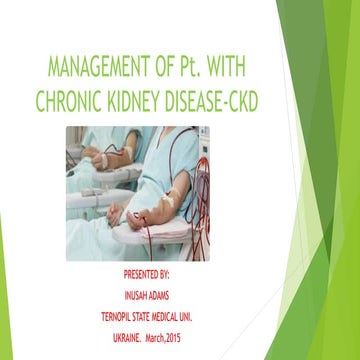 Management of ckd