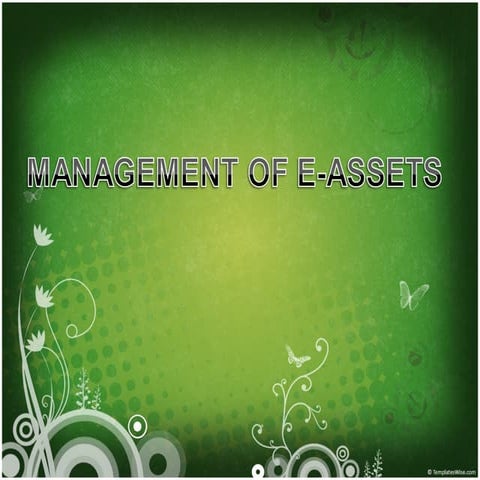 Management of E-Assets
