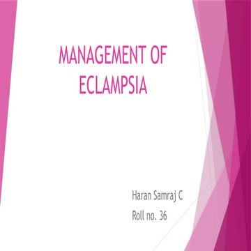MANAGEMENT OF ECLAMPSIA.pptjtxgkzfjstjts4js4jsj4s4jsj4sr4jrx