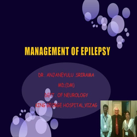 Management of epilepsy