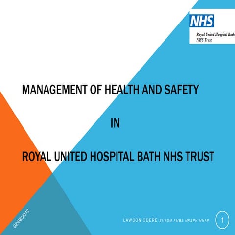 Management Of Health And Safety NHS Royal Bath