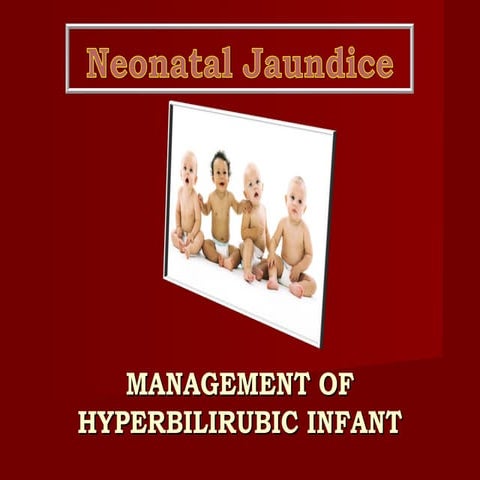 Management of hiperbilirubic infant   final