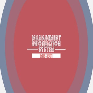 Management of information system survey