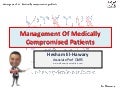 Management of medically compromised patients